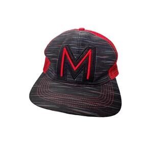 Disney Parks Adult Adjustable Flat Brim Mickey Mouse M Snapback Baseball Cap Hat